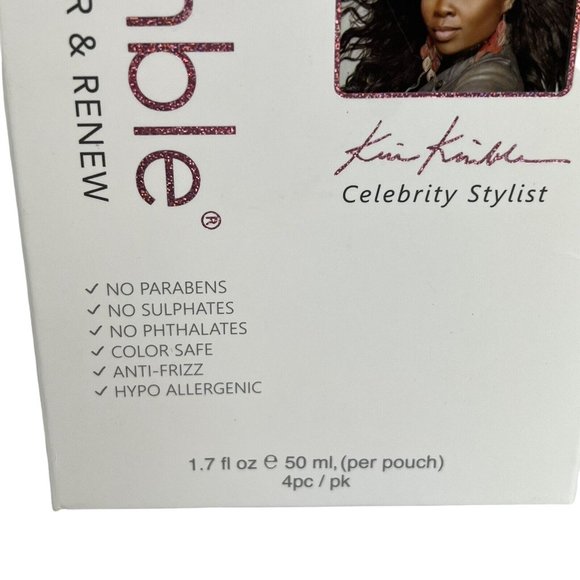 Kim Kimble Conditioning Argan Oil Paper Hair Mask 4 Pack Set Repair & Renew New - Picture 4 of 12